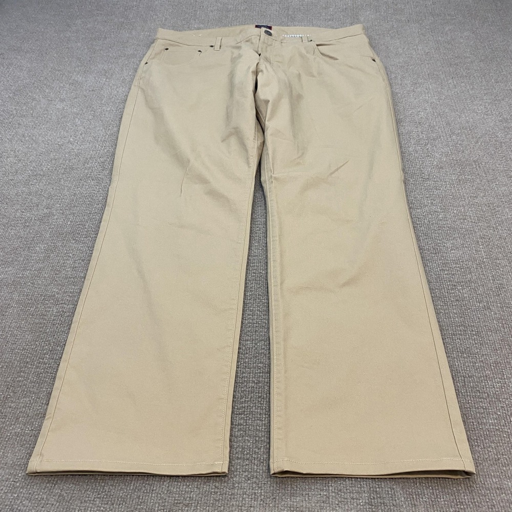 UNTUCKit Pants Mens 40x32 Beige Relaxed Stretch Khaki Chino Casual Don Santiago